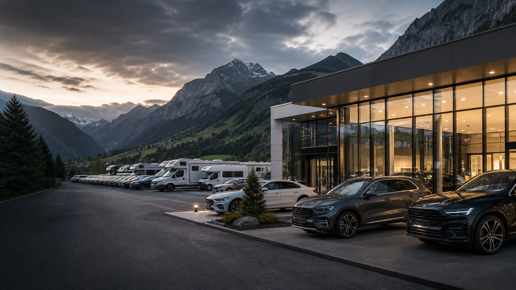 FalchAuto vehicle park and showroom